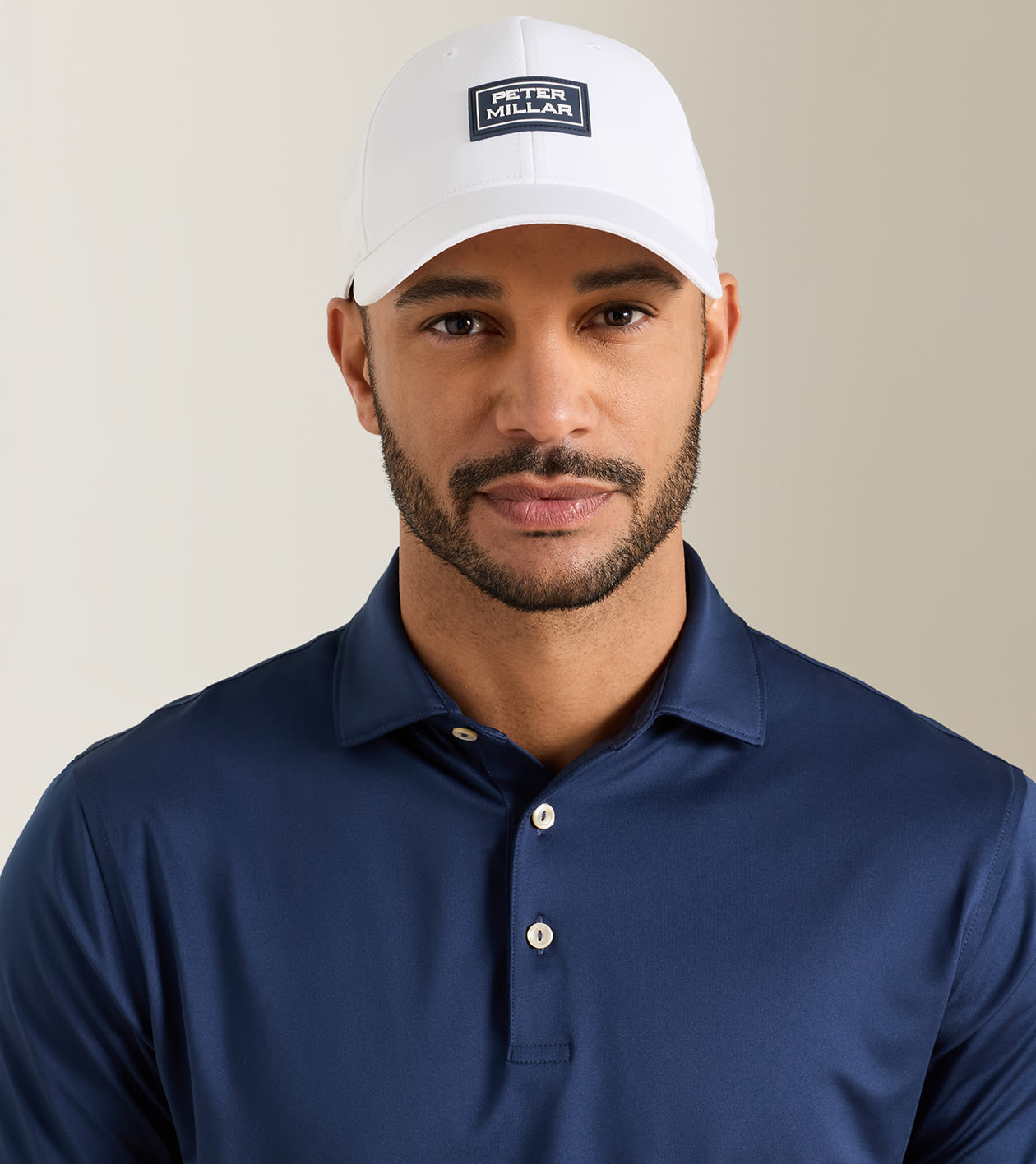Pursuit Performance Stacked Logo Hat in White - Alternate Image 1