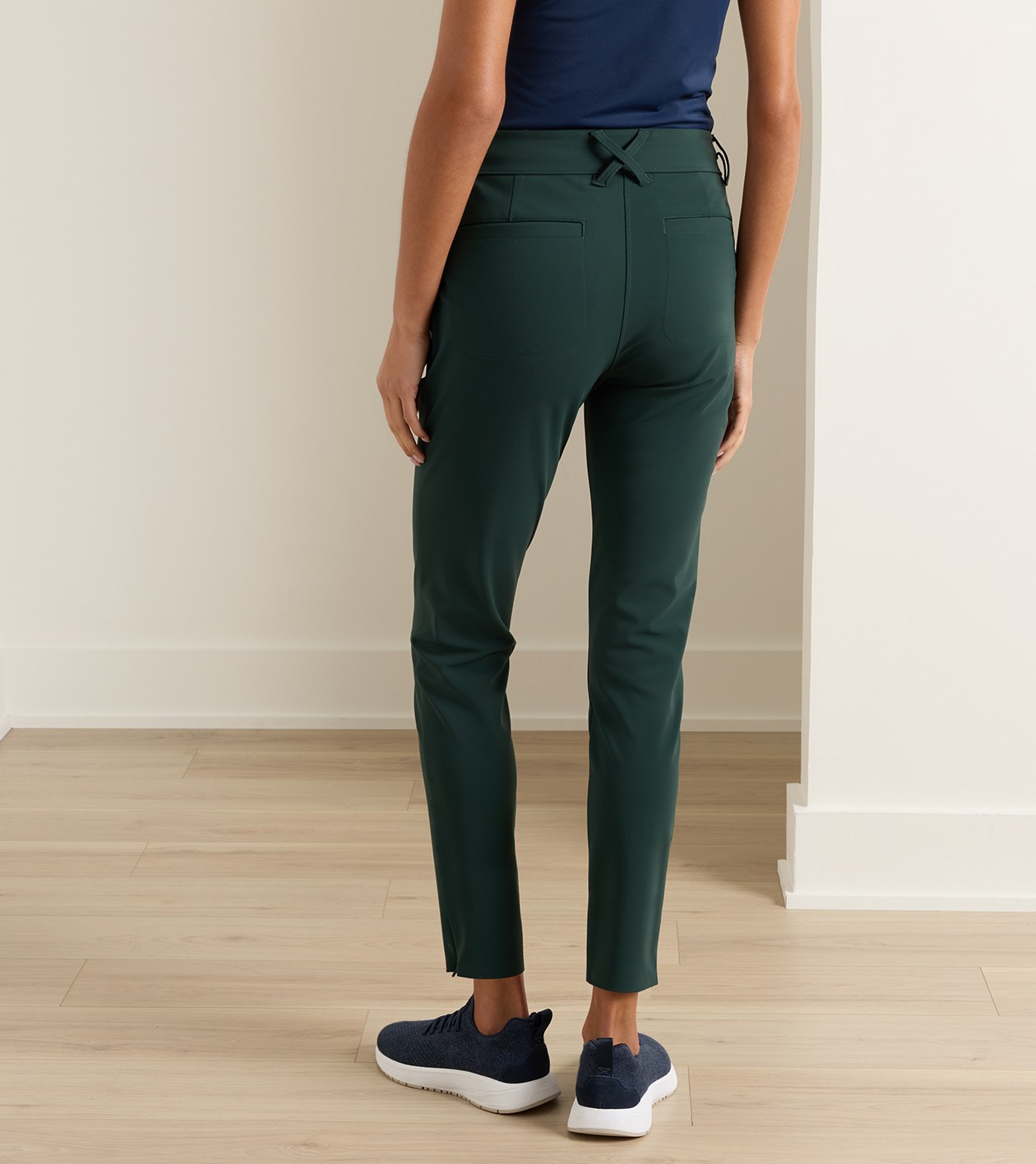 Bingham High Stretch Bonded Ankle Pant in PINE BROOK - Alternate Image 2