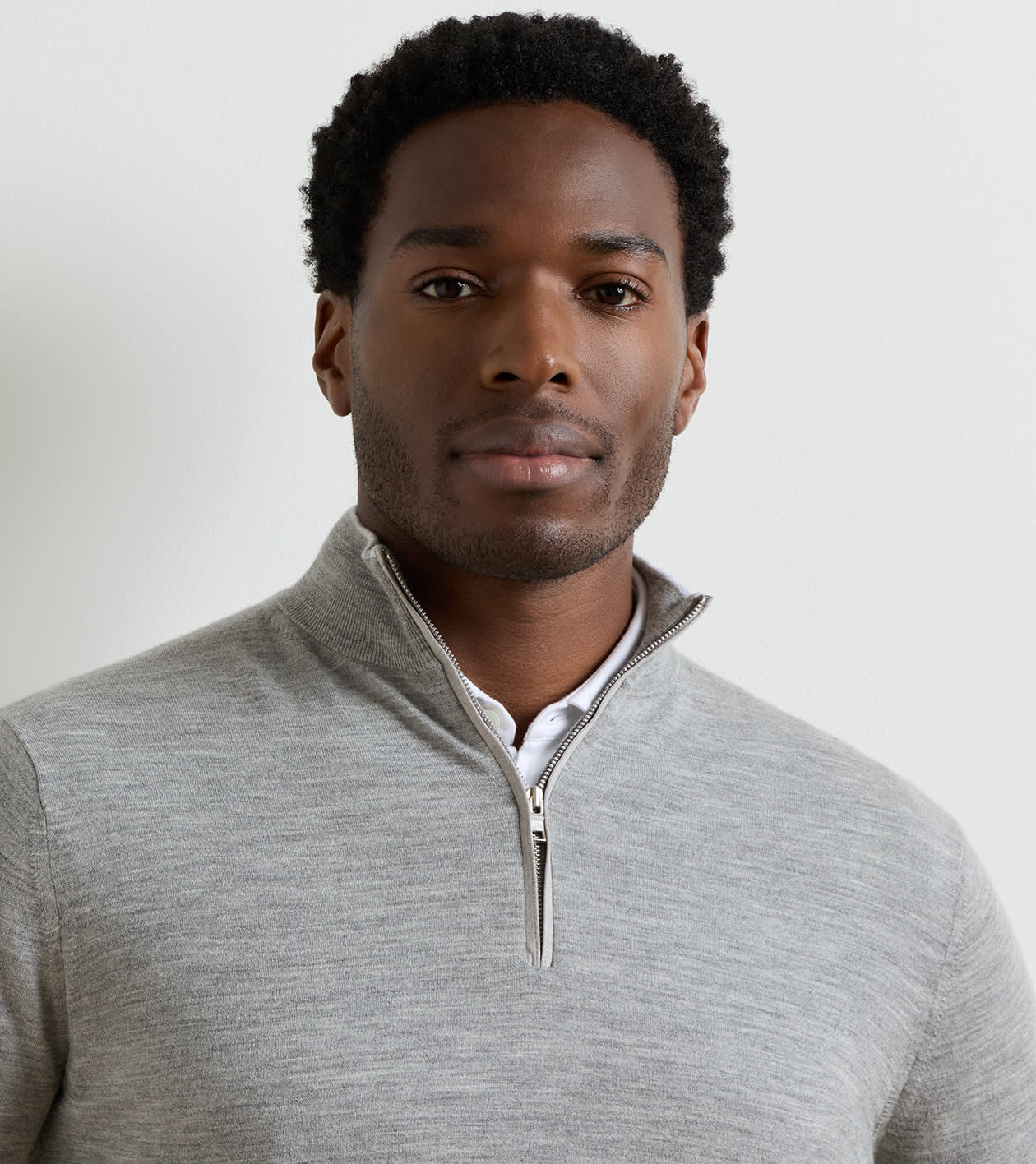 Excursionist Flex Quarter-Zip Jumper in Gale Grey - Alternate Image 3