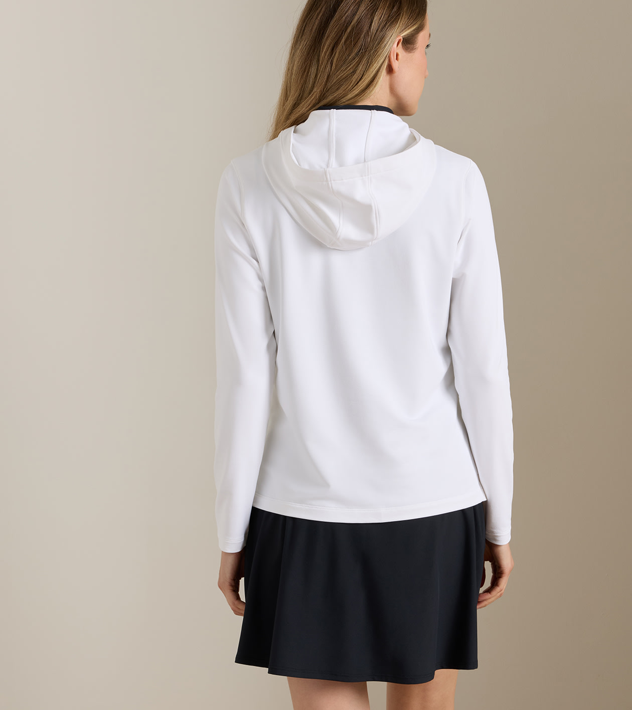 Women's Pine Performance Hoodie in White - Alternate Image 2