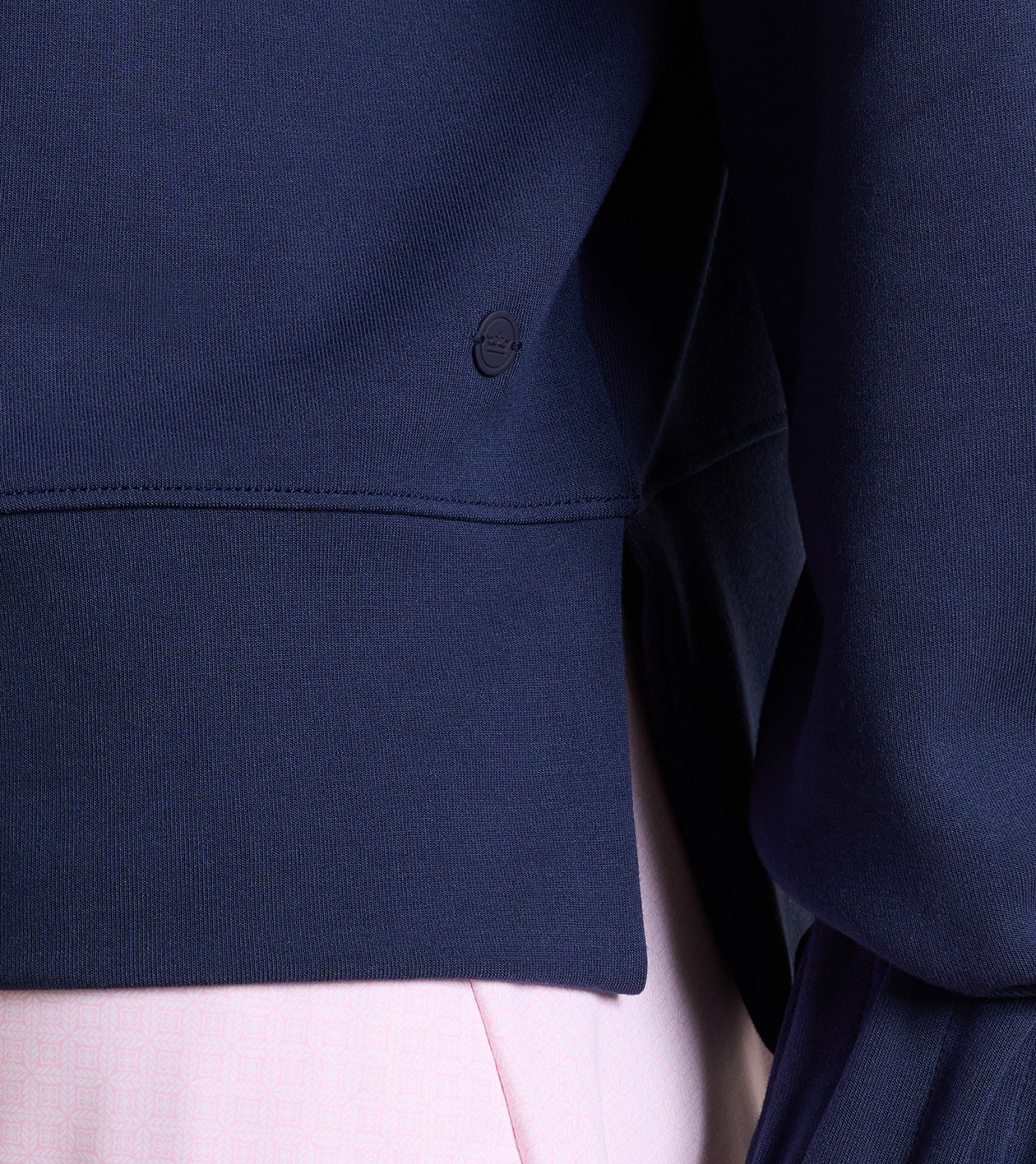 Flora Knit Hoodie in Navy - Alternate Image 3