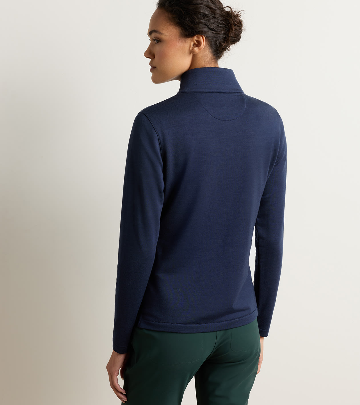 Excursionist Flex Knit Quarter-Zip in Navy - Alternate Image 2