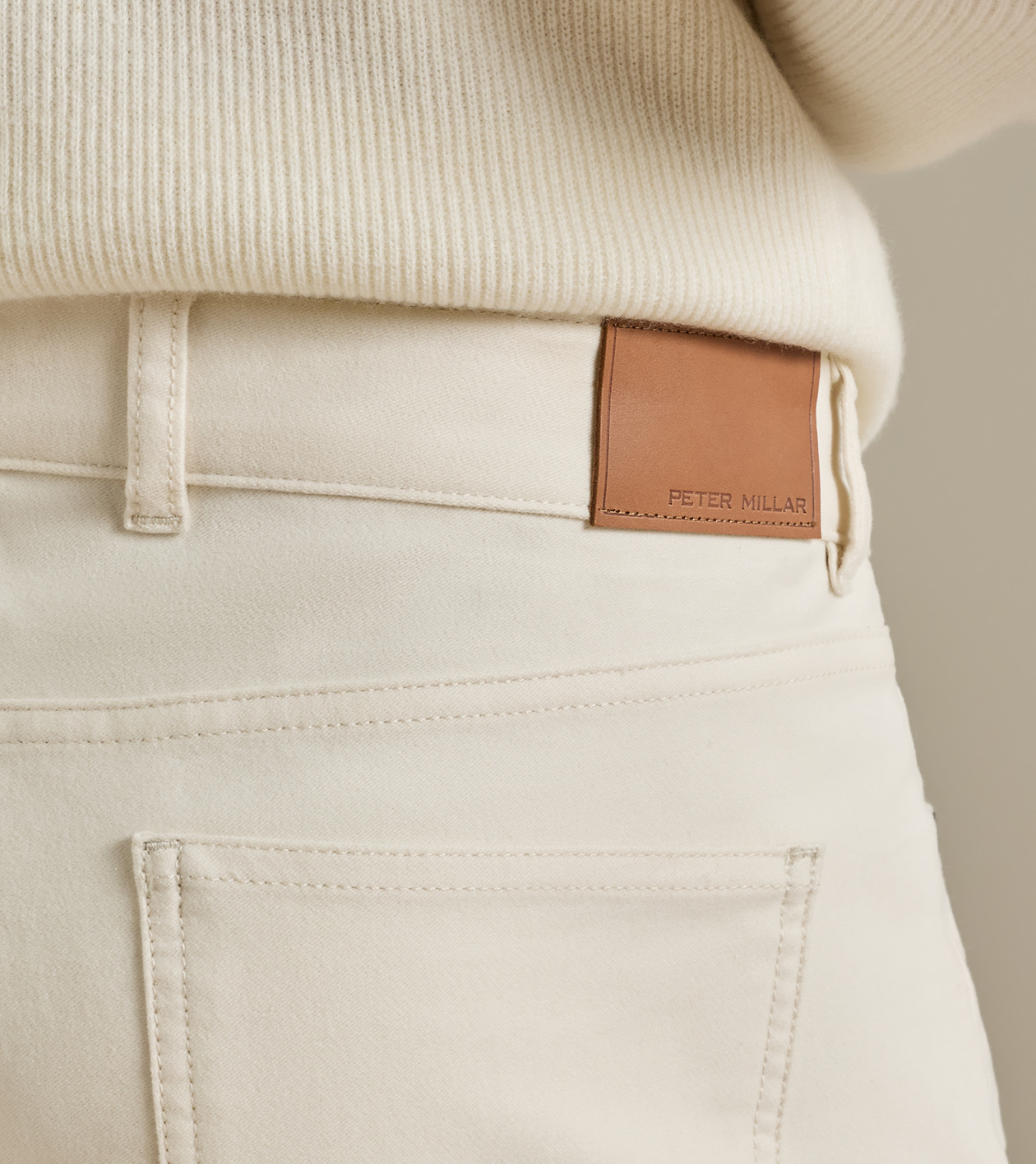 Manor Moleskin Five-Pocket Pant in Almond - Alternate Image 3