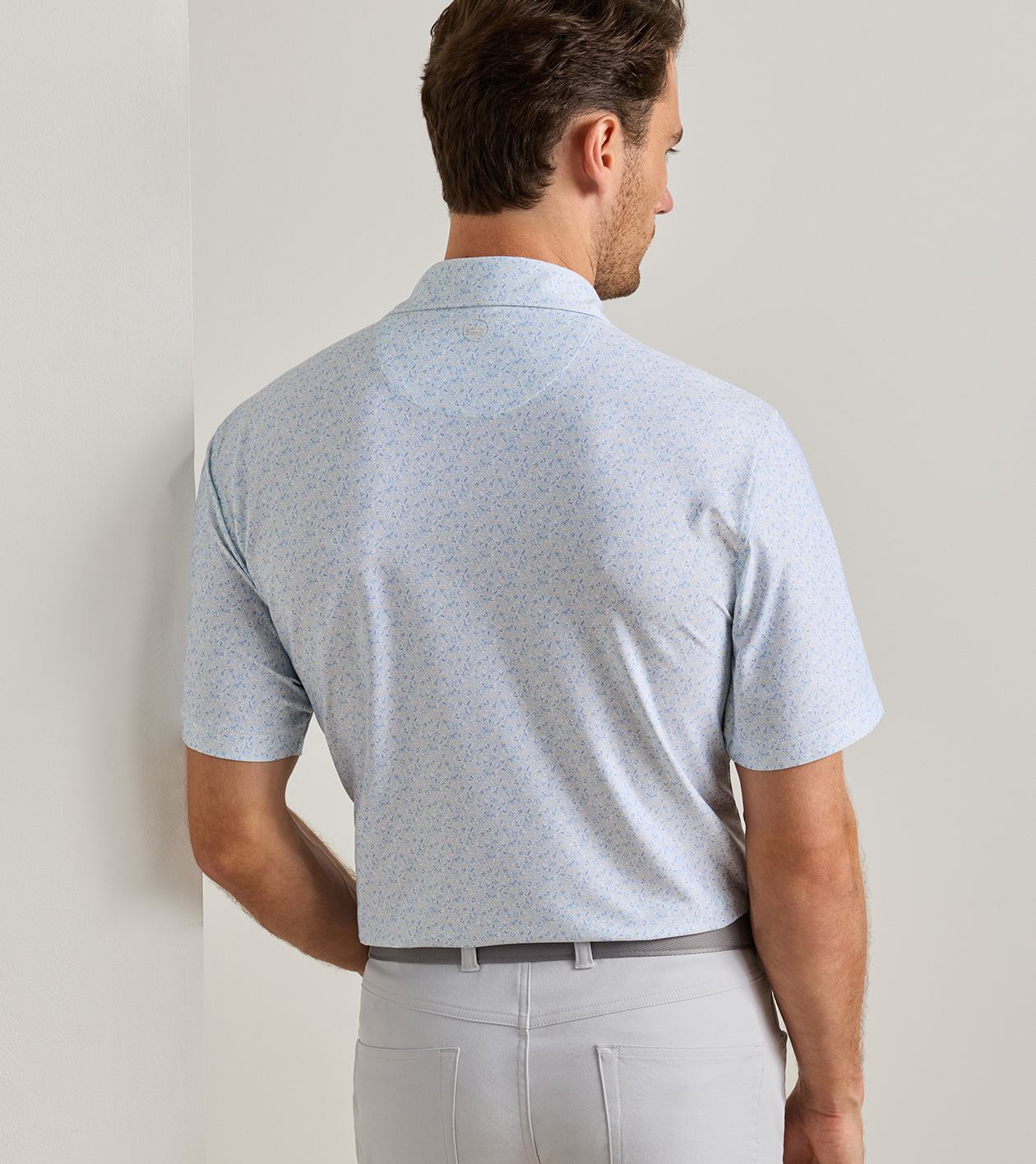 Andover Performance Jersey Polo in White - Alternate Image 2