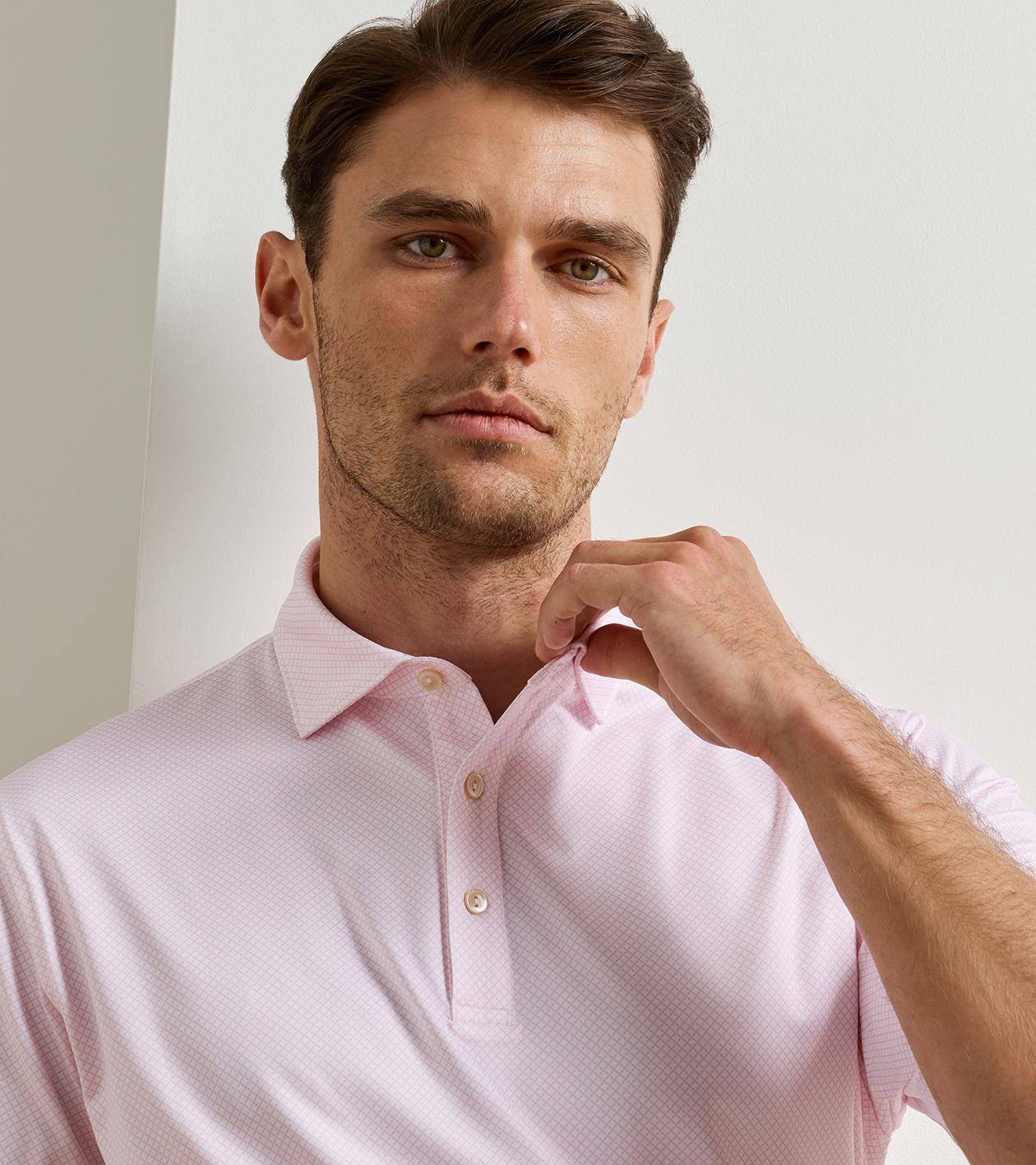 Fulton Performance Jersey Polo in White - Alternate Image 4
