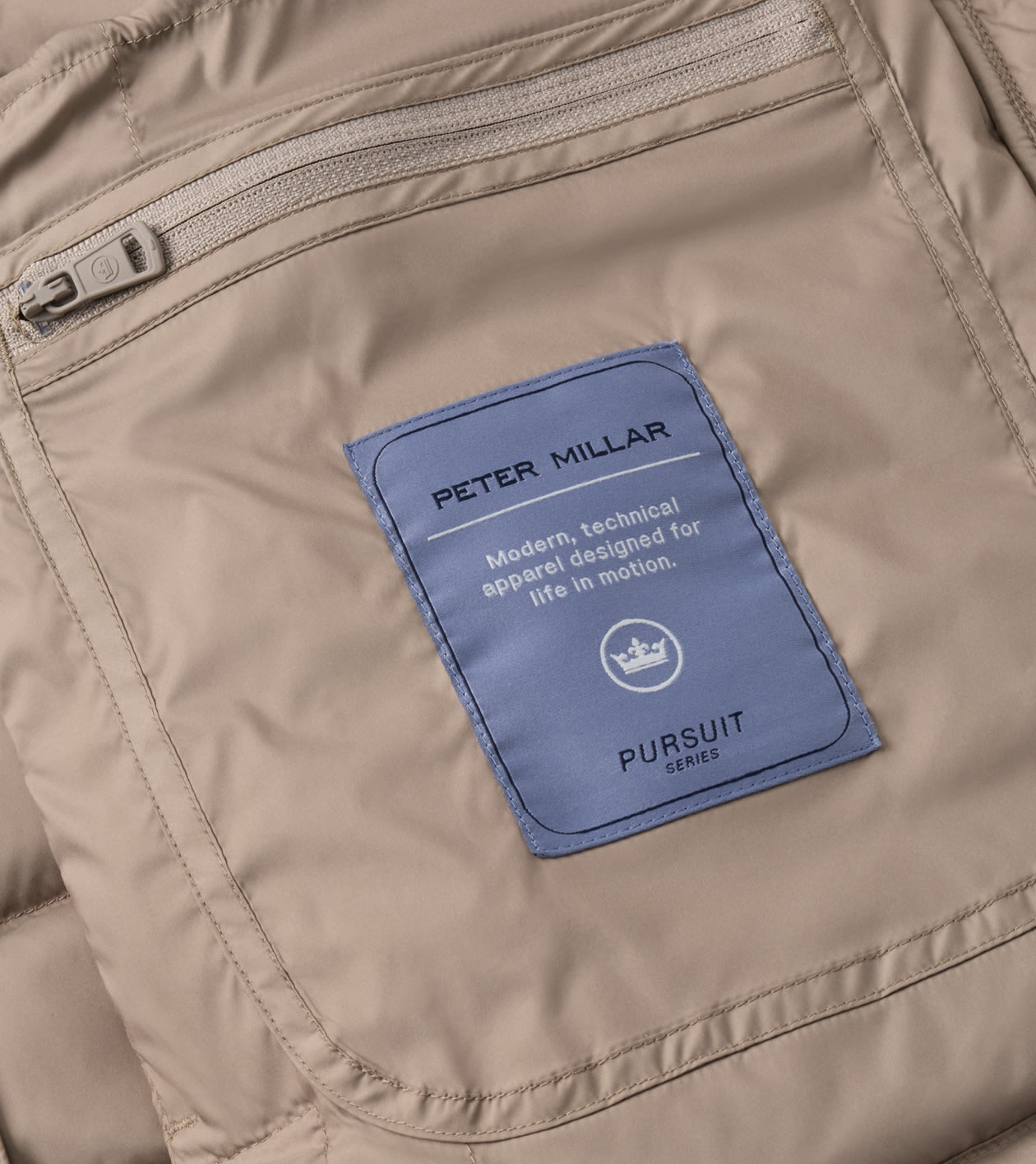 Pursuit Quilted Vest in BISCOTTI - Alternate Image 7