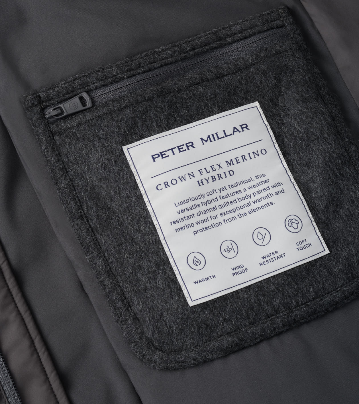Crown Flex Merino Hybrid Jacket in IRIDIUM - Alternate Image 5