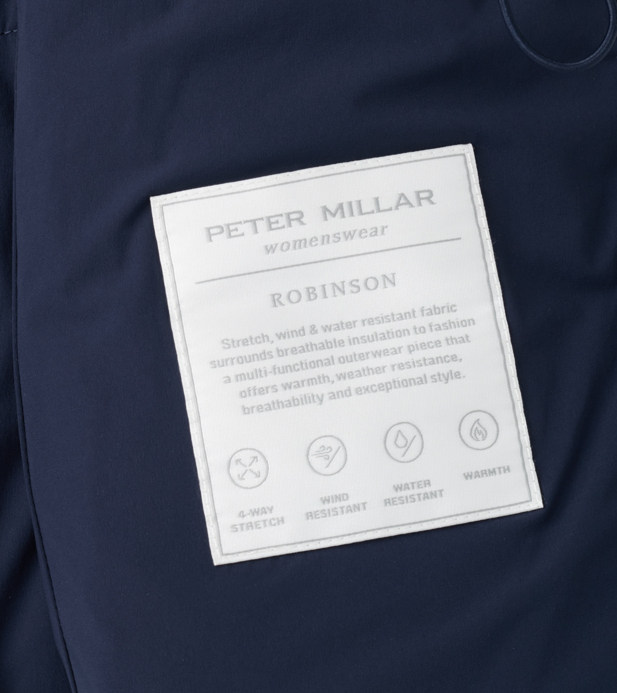 Robinson Air Quilted Jacket in Dark Navy - Alternate Image 5