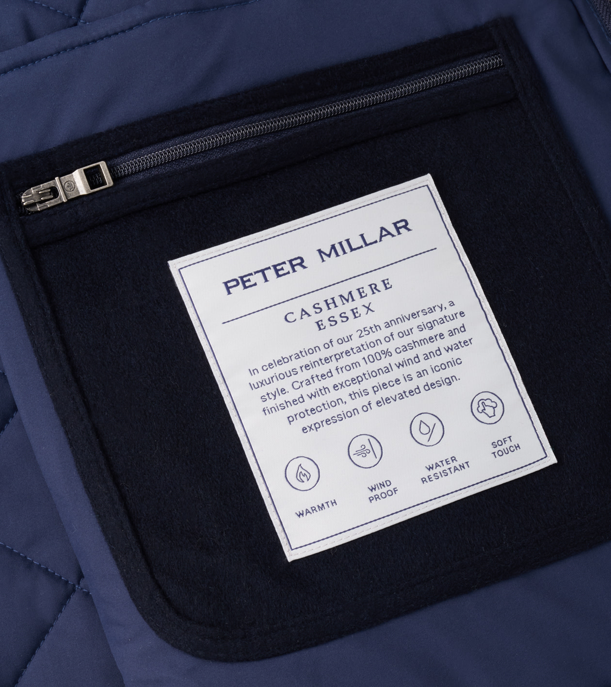 25th Anniversary Cashmere Essex Vest in Navy - Alternate Image 5