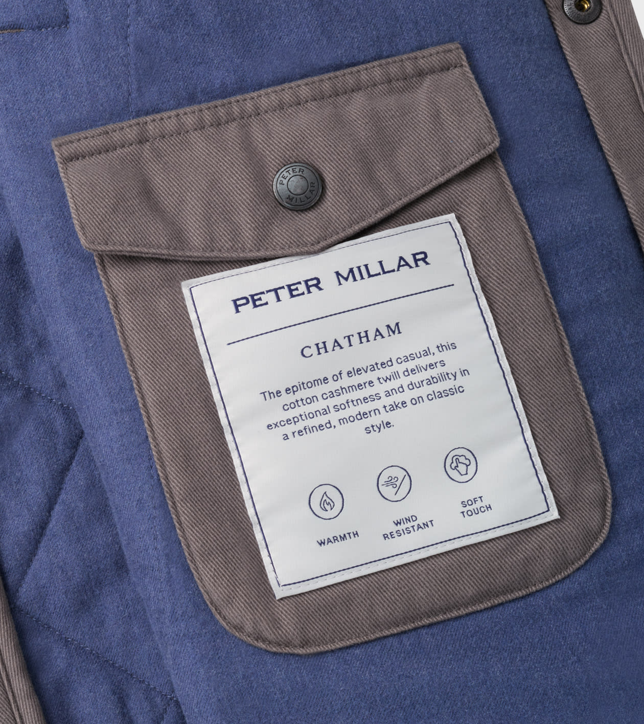 Chatham Cotton Cashmere Shirt Jacket in CITYSCAPE - Alternate Image 5