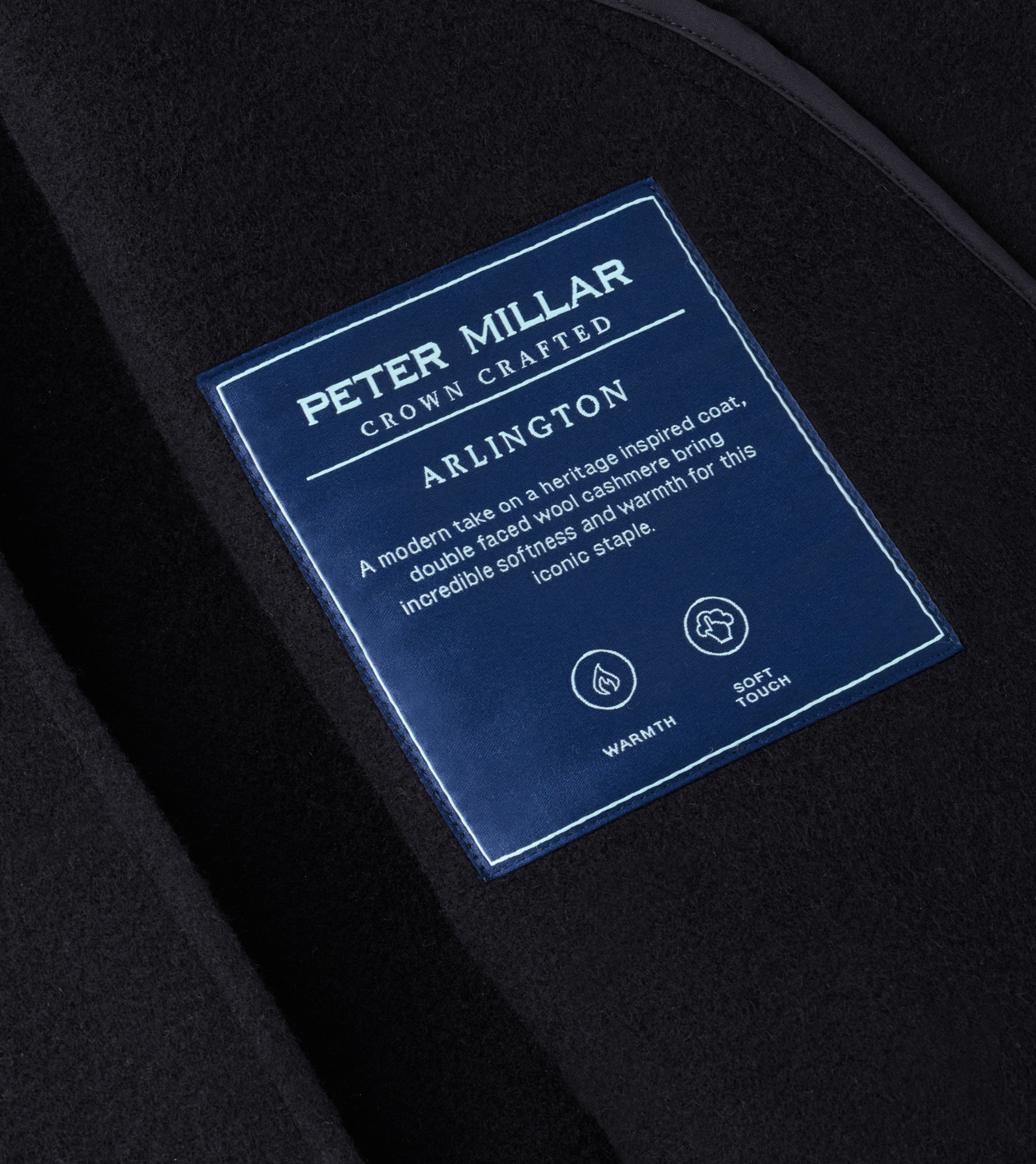 Arlington Peacoat in Dark Navy - Alternate Image 5
