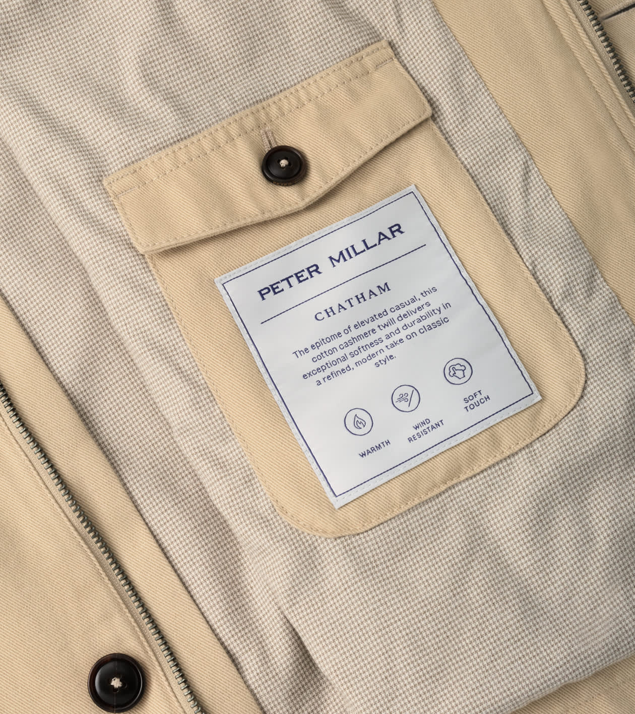 Chatham Cotton Cashmere Coat in Sand - Alternate Image 5