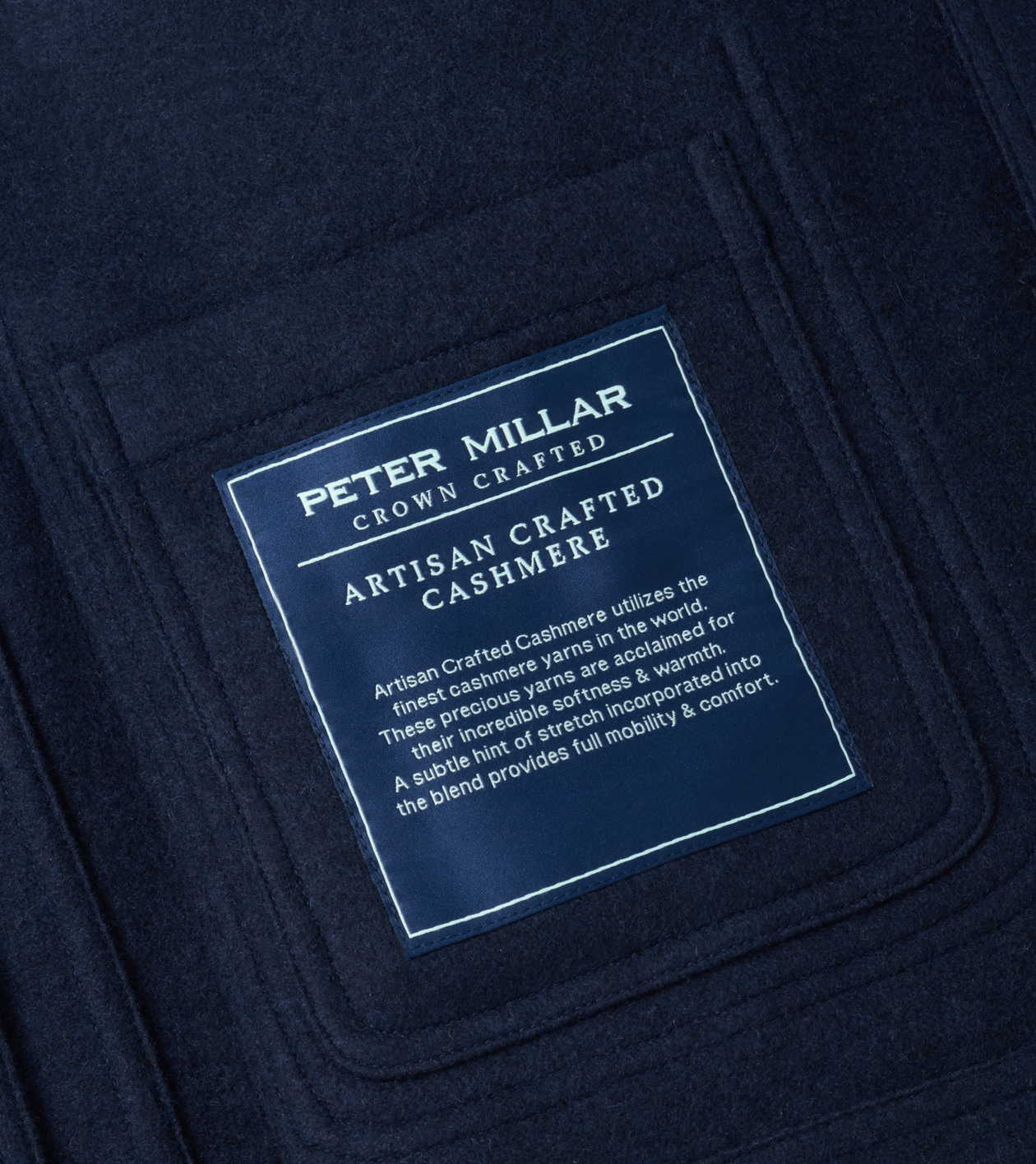 Artisan Crafted Cashmere Chore Coat in Navy - Alternate Image 5