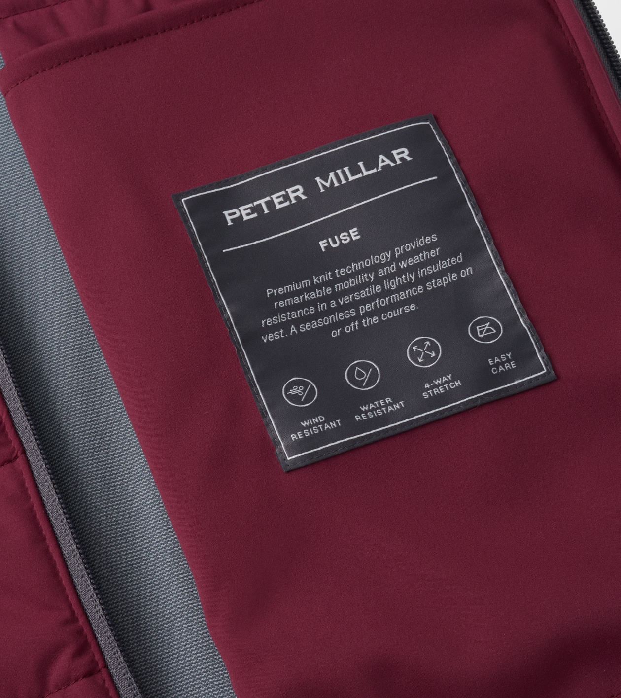 Fuse Hybrid Gilet in Bordeaux - Alternate Image 6