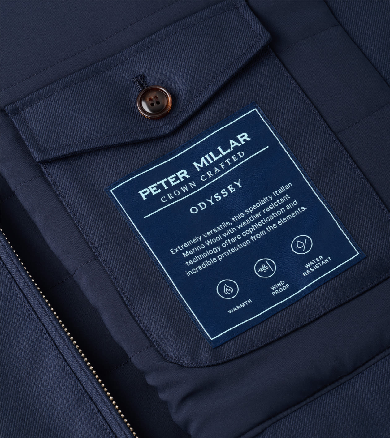 Odyssey Twill Vest in Navy - Alternate Image 5