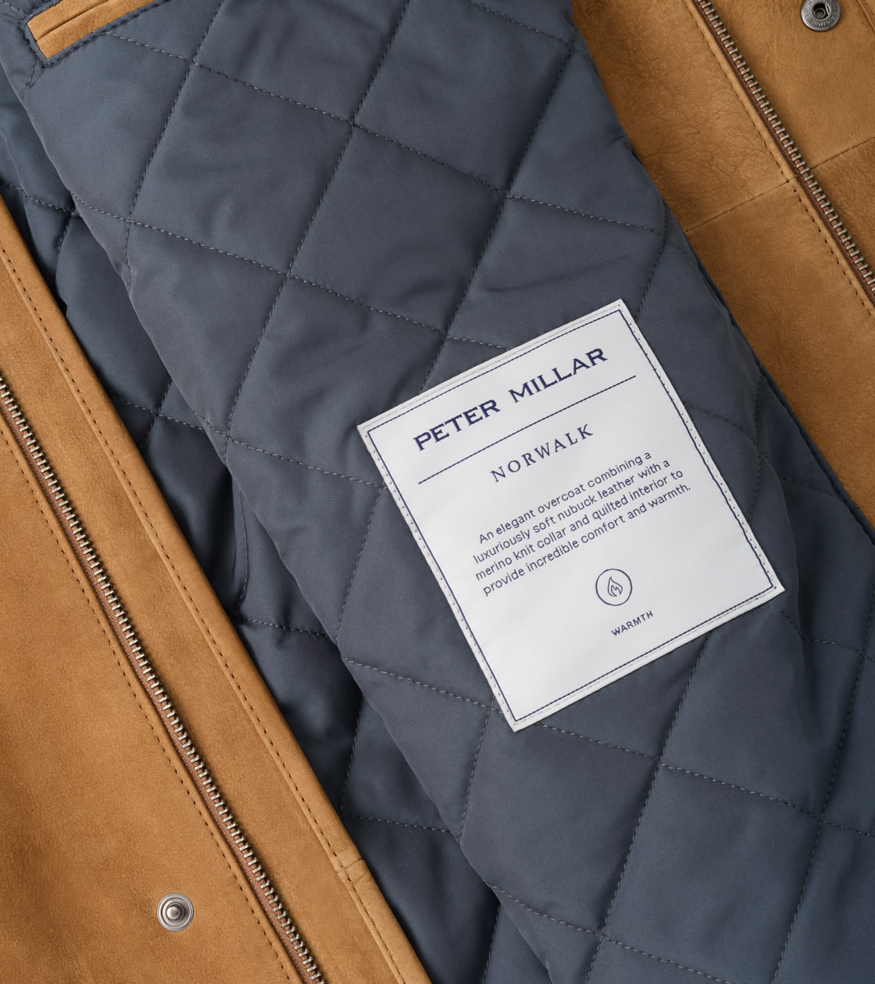 Norwalk Nubuck Coat in Dark Amber - Alternate Image 5