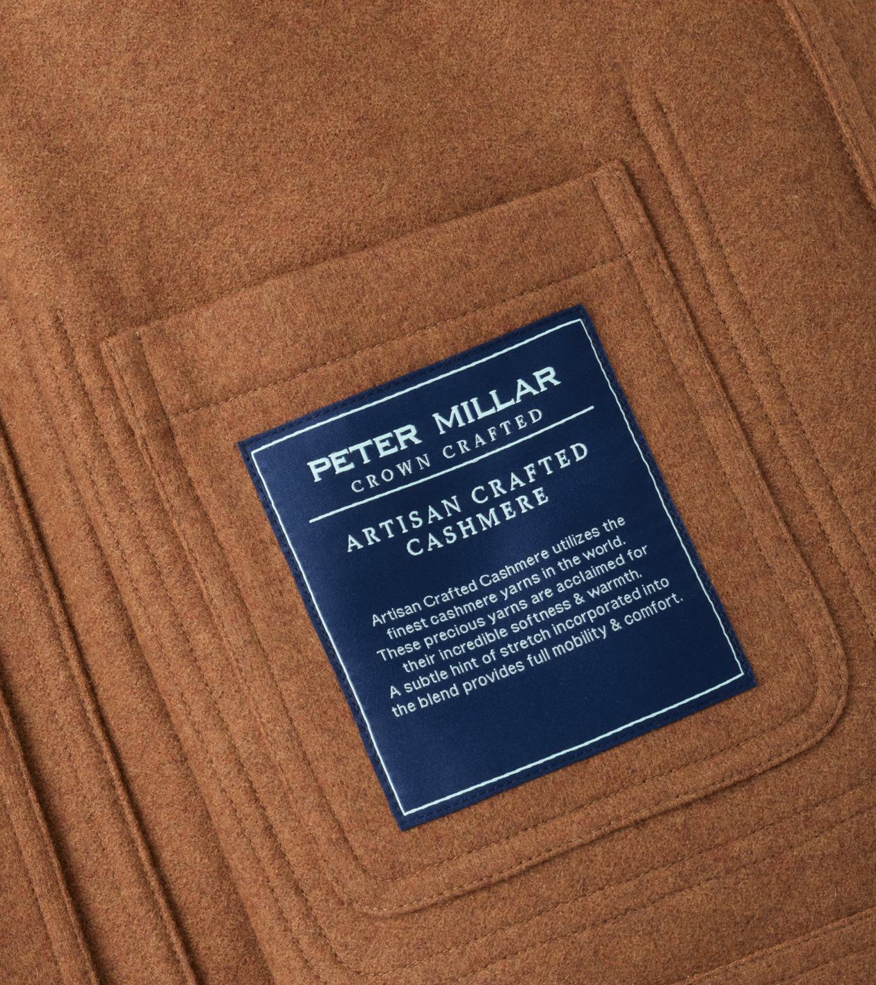 Artisan Crafted Cashmere Chore Coat in Saddle - Alternate Image 5