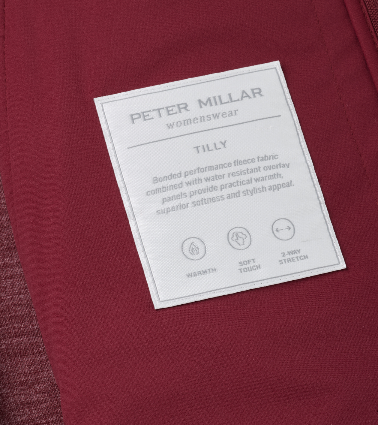 Tilly Bonded Sherpa Vest in OX BLOOD - Alternate Image 6