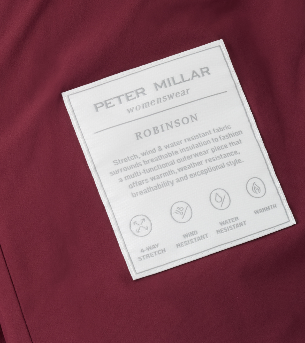 Robinson Air Quilted Jacket in OX BLOOD - Alternate Image 5