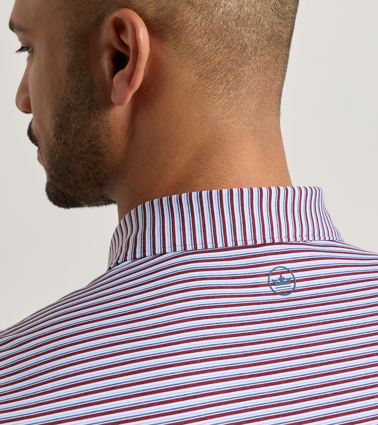 Brooks Performance Jersey Polo in Bordeaux - Alternate Image 3
