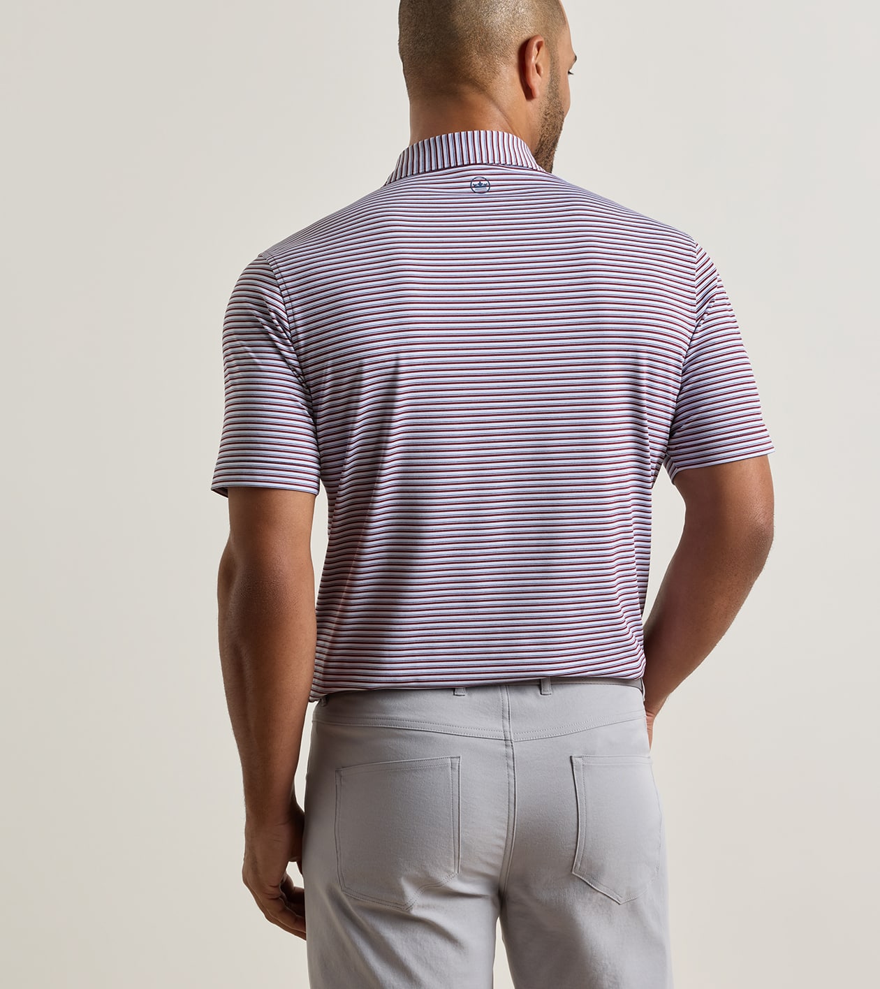 Brooks Performance Jersey Polo in Bordeaux - Alternate Image 2