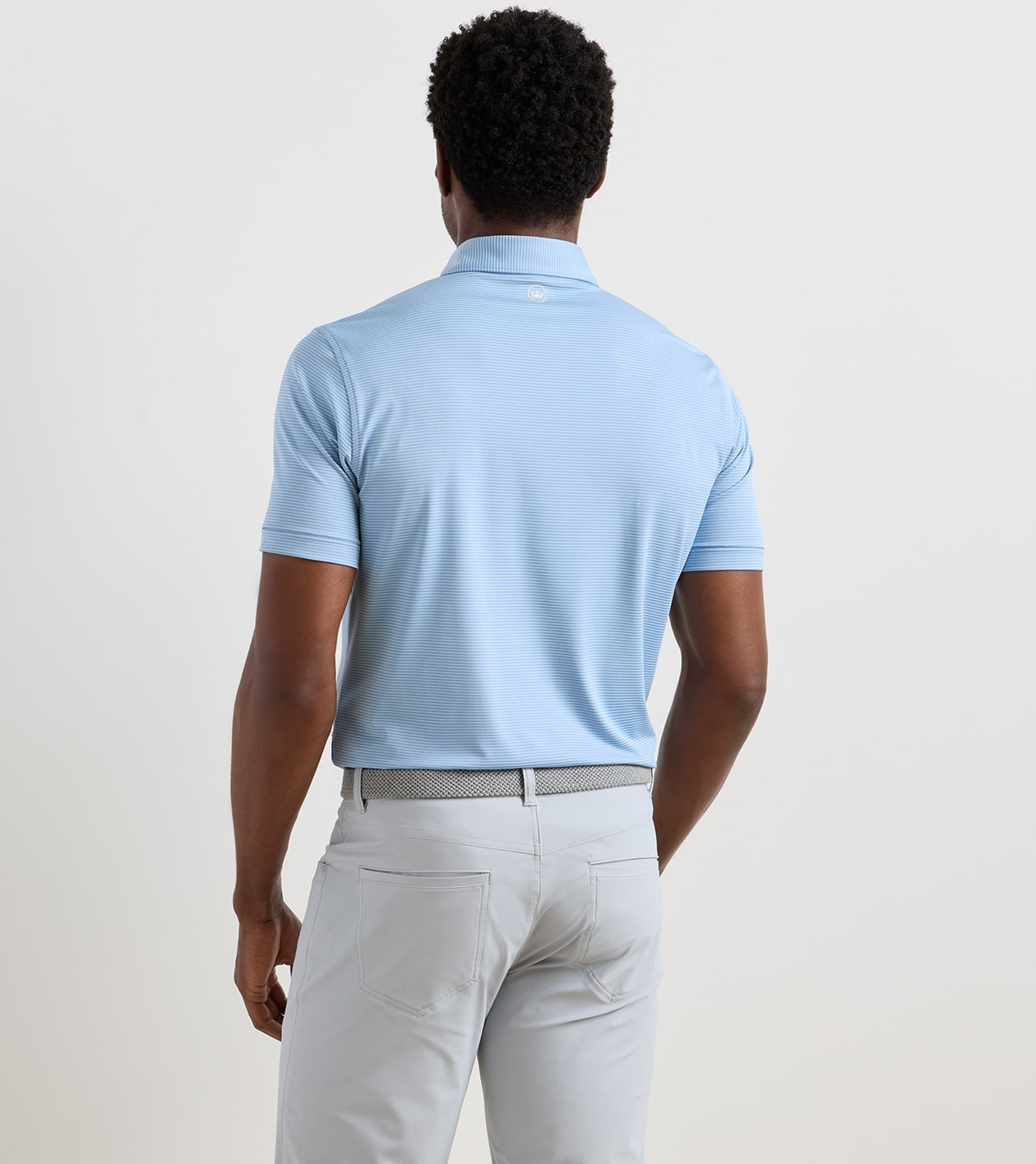 Cadenza Performance Jersey Polo in WINDY BLUE / SEAFLOWER - Alternate Image 2