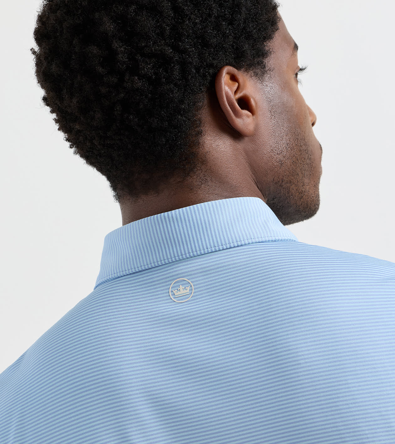 Cadenza Performance Jersey Polo in WINDY BLUE / SEAFLOWER - Alternate Image 3
