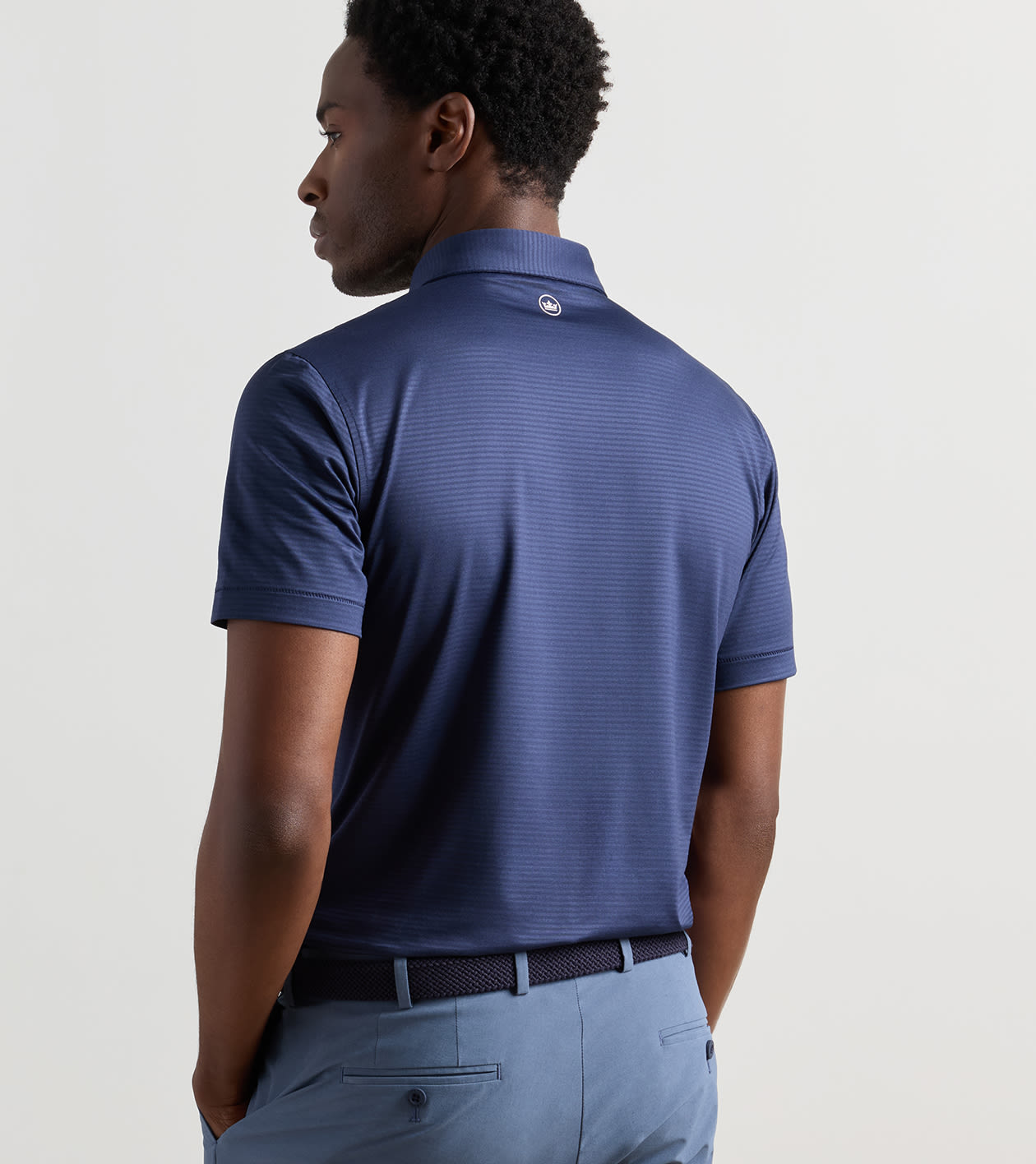 Empire Performance Jersey Polo in Navy - Alternate Image 2