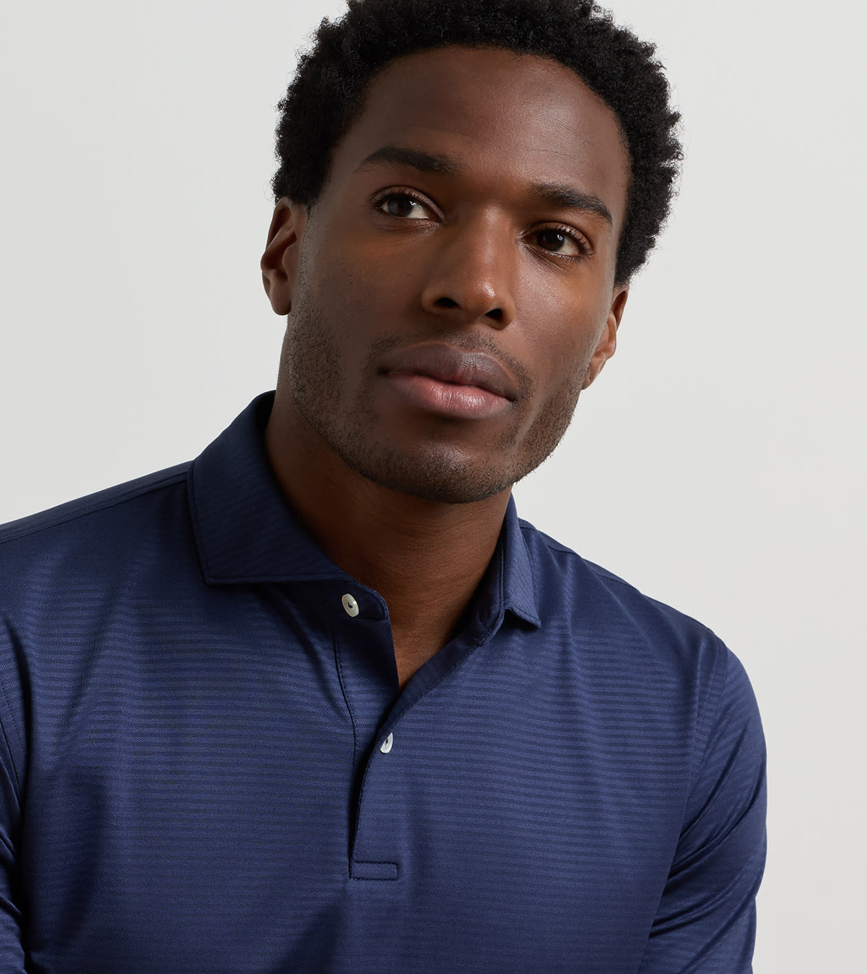 Empire Performance Jersey Polo in Navy - Alternate Image 4