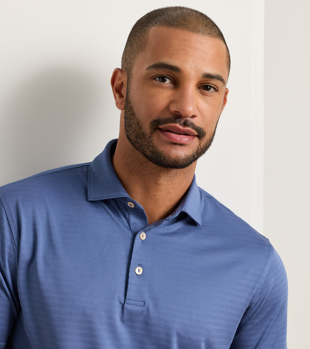 Clark Performance Jersey Polo in BALI BLUE - Alternate Image 4