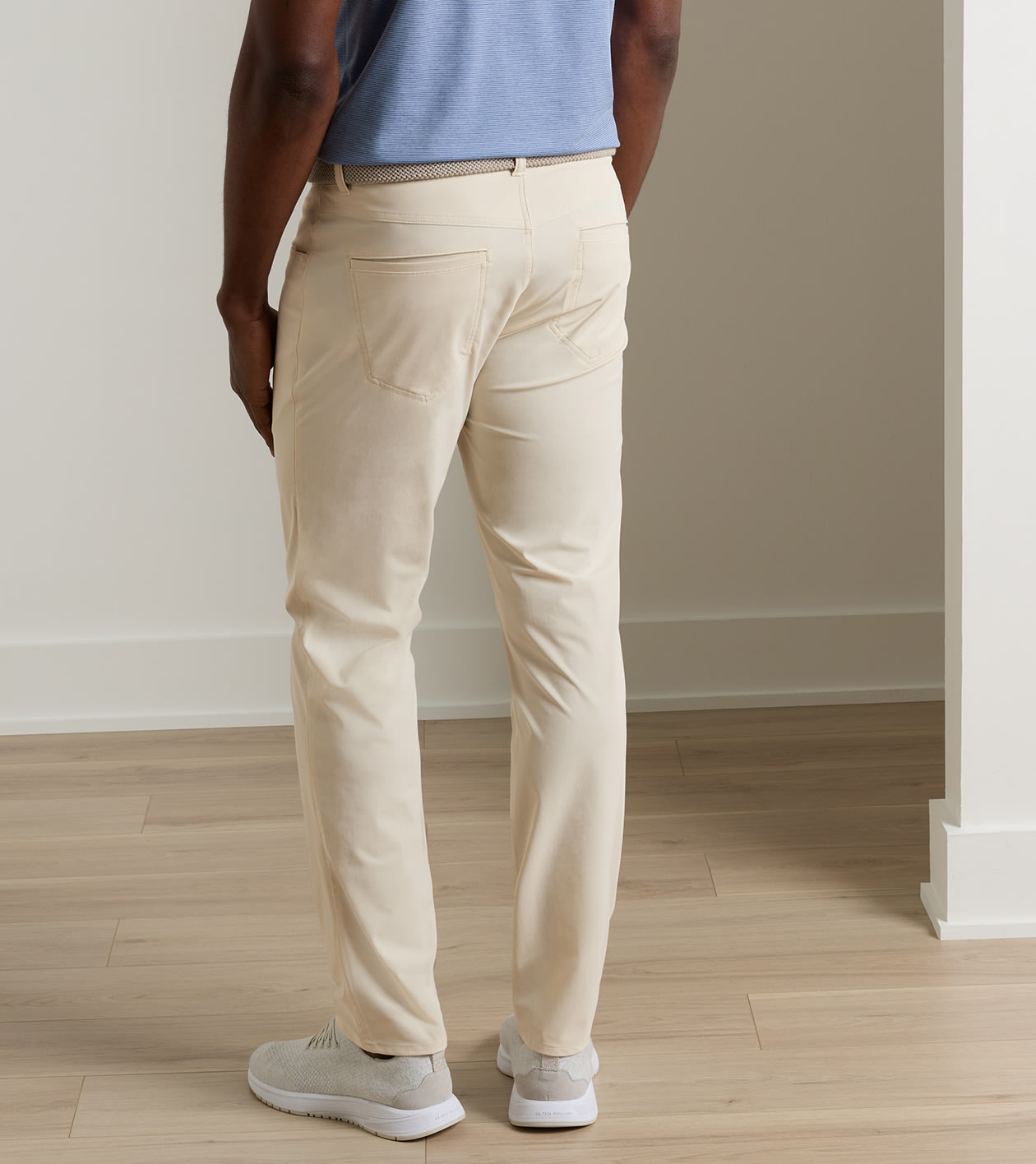 Bingham Performance Five-Pocket Pant in British Cream - Alternate Image 1
