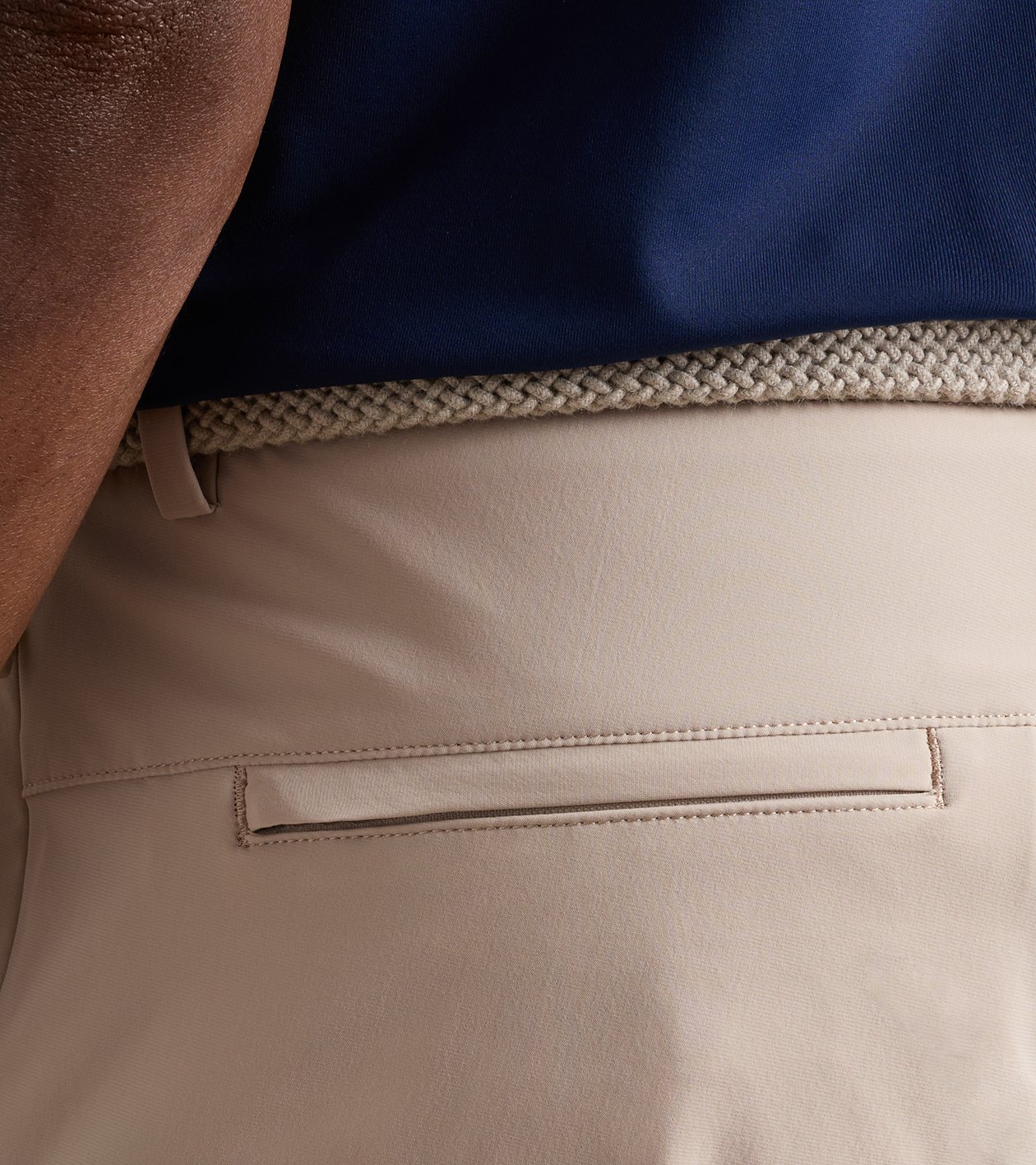 Bingham Performance Short in Khaki - Alternate Image 3