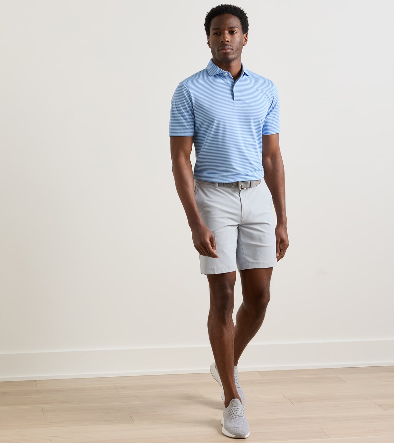 Bingham Performance Short in British Grey - Alternate Image 1