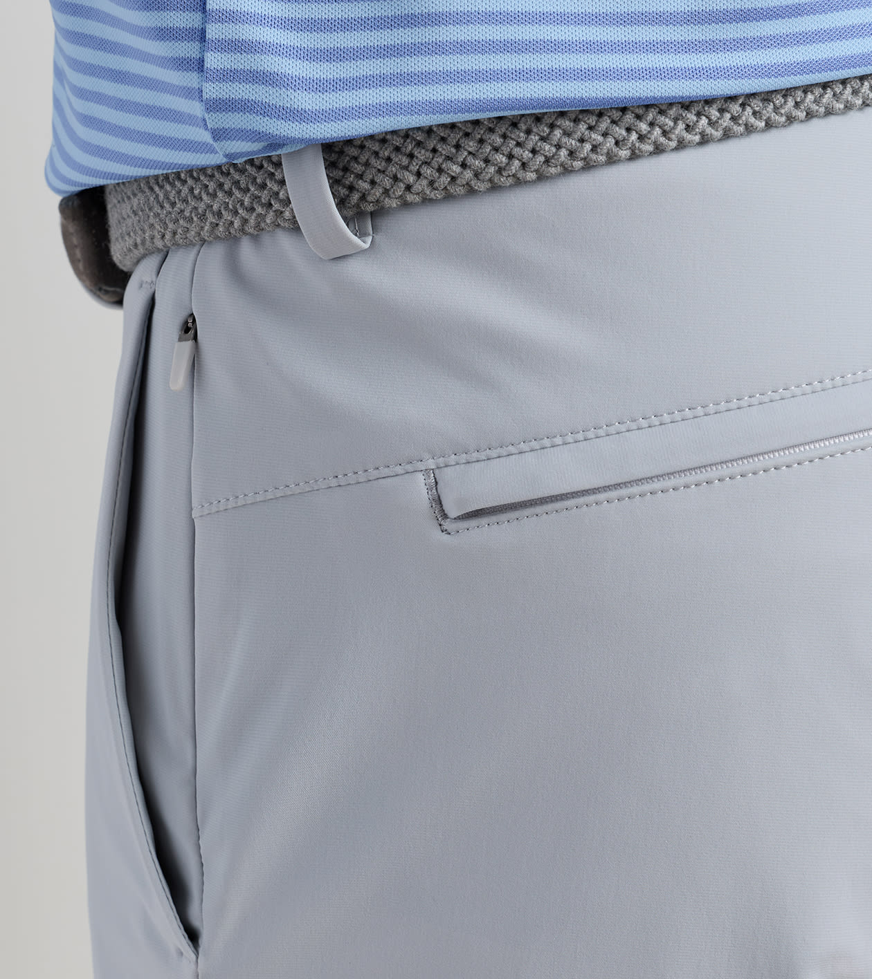 Bingham Performance Short in British Grey - Alternate Image 3