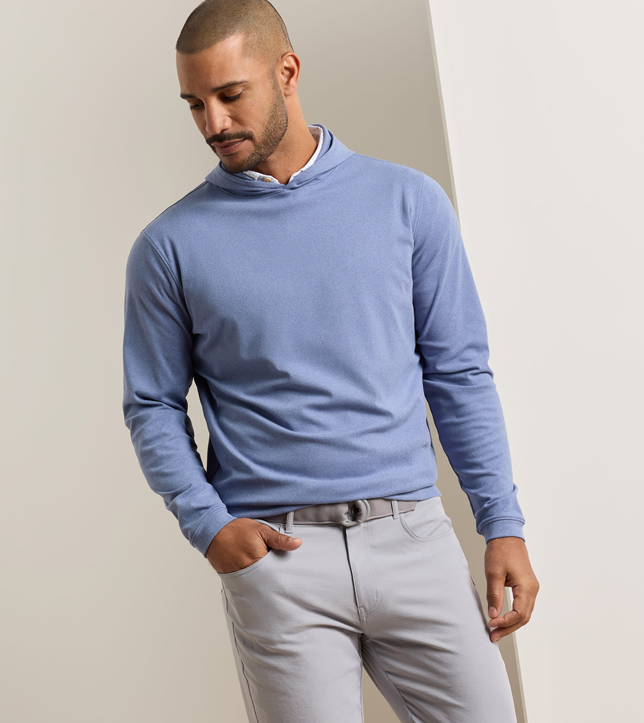Ardent Air Performance Hoodie in BALI BLUE - Alternate Image 1