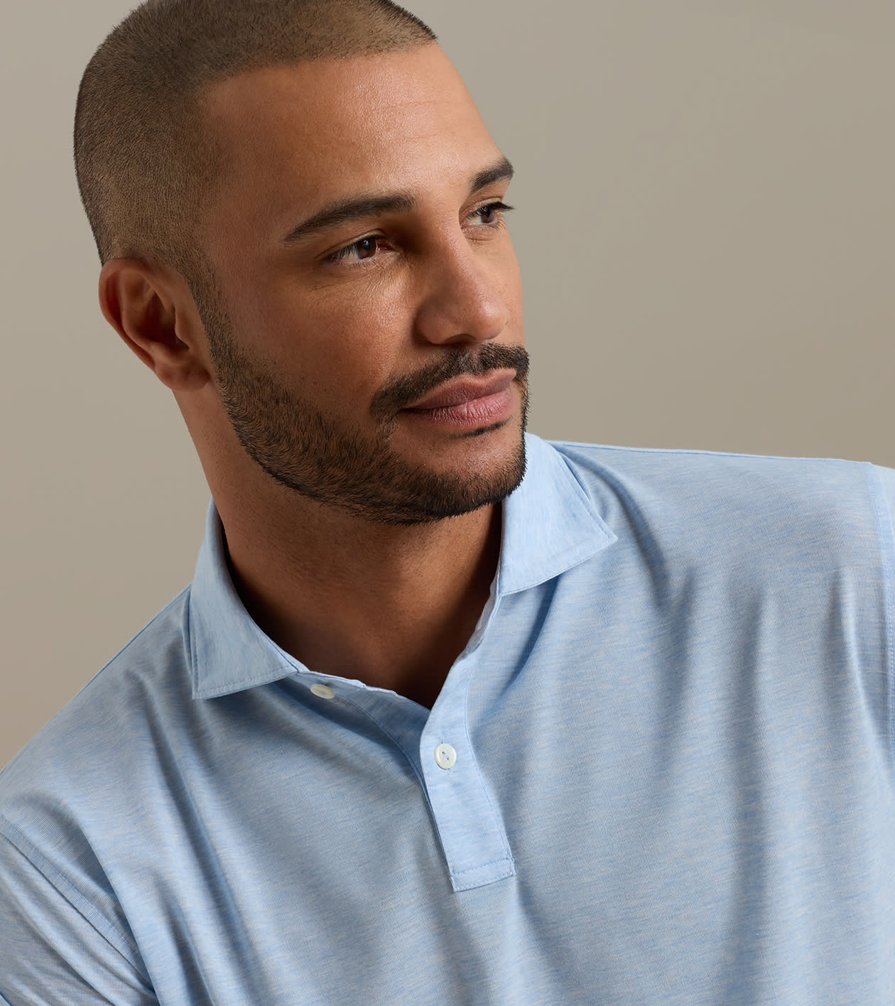 ETC Performance Jersey Polo in Cottage Blue - Alternate Image 3