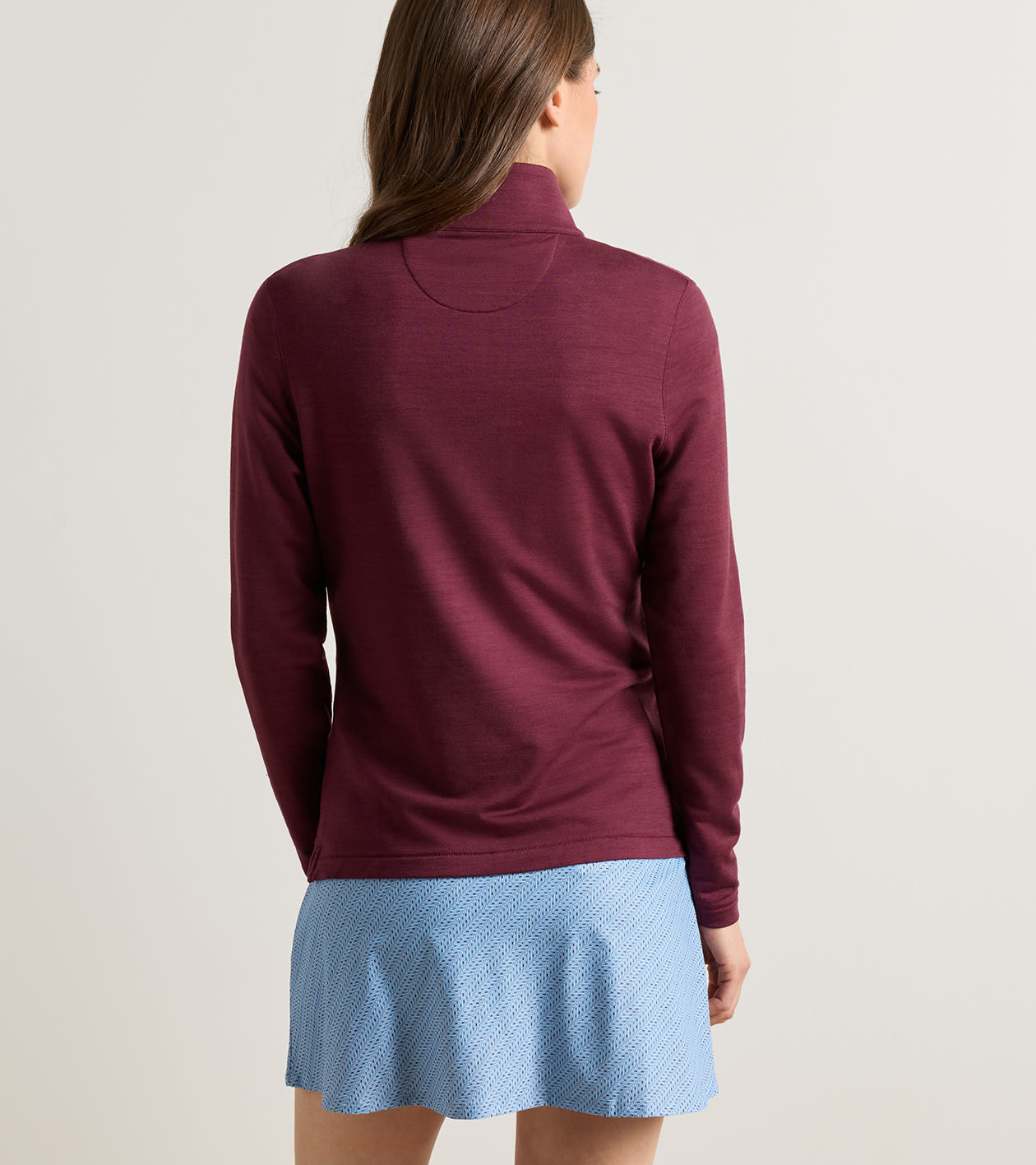 Excursionist Flex Knit Quarter-Zip in OX BLOOD - Alternate Image 2