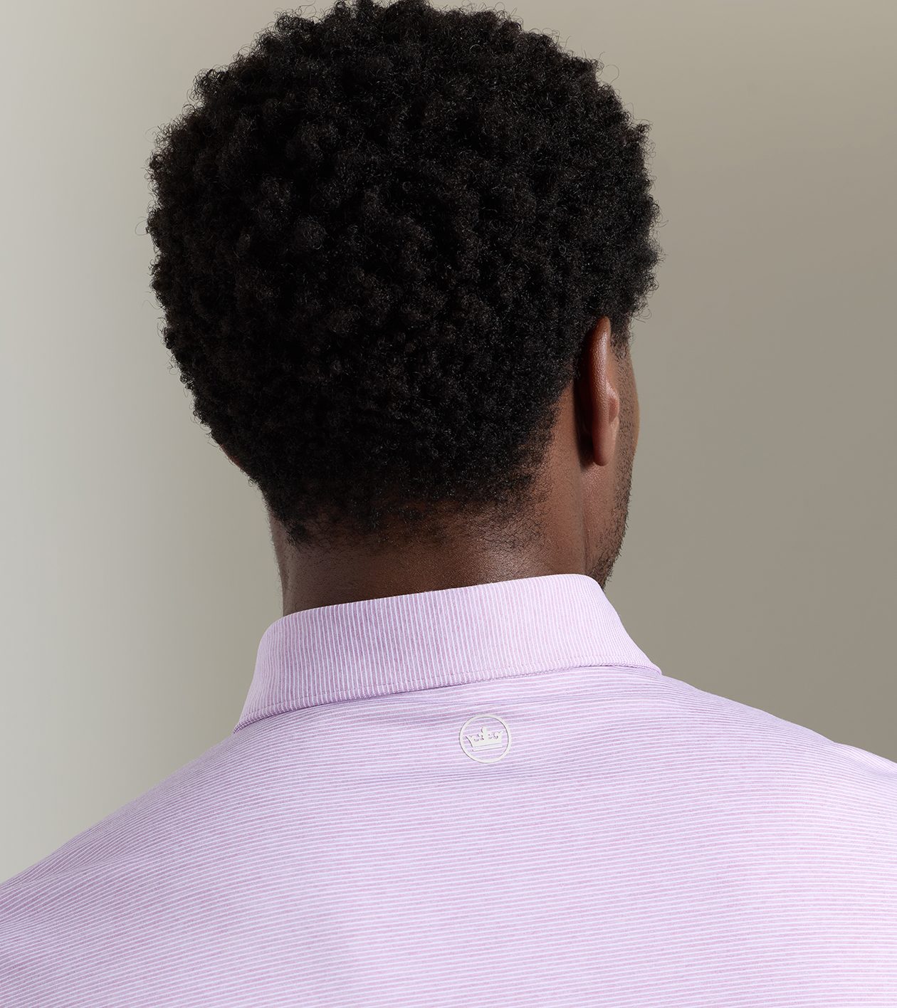 Treble Performance Jersey Polo in SOFT ORCHID - Alternate Image 3