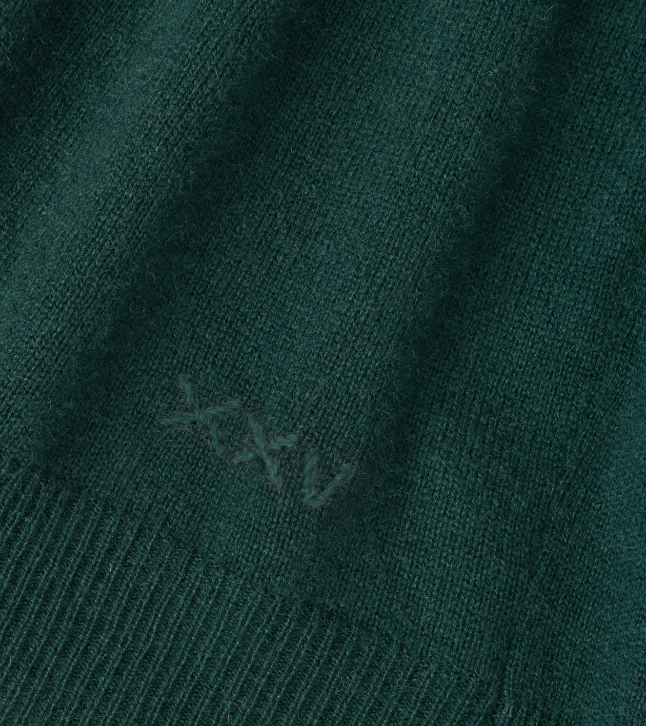 25th Anniversary Cashmere Quarter-Zip Jumper in PINE BROOK - Alternate Image 4