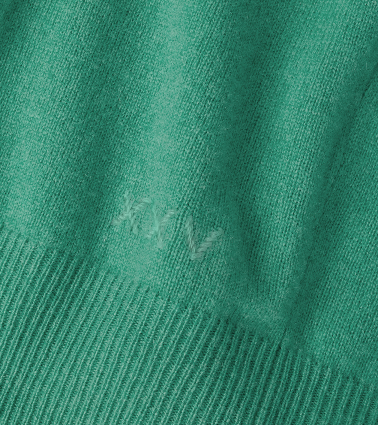 25th Anniversary Cashmere Quarter-Zip Jumper in MINT - Alternate Image 4