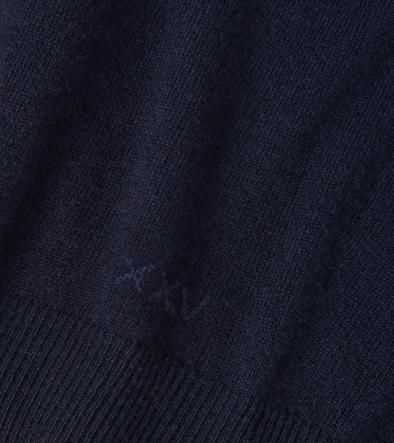 25th Anniversary Cashmere Quarter-Zip Jumper in Navy - Alternate Image 3