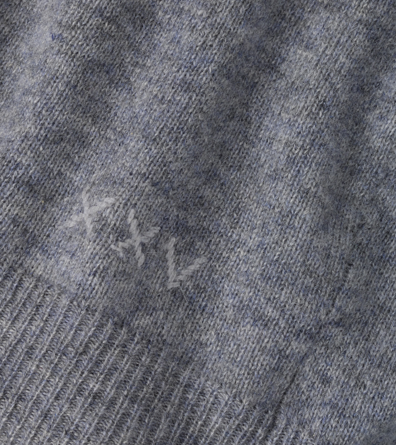 25th Anniversary Cashmere Quarter-Zip Jumper in OSLO GREY - Alternate Image 4