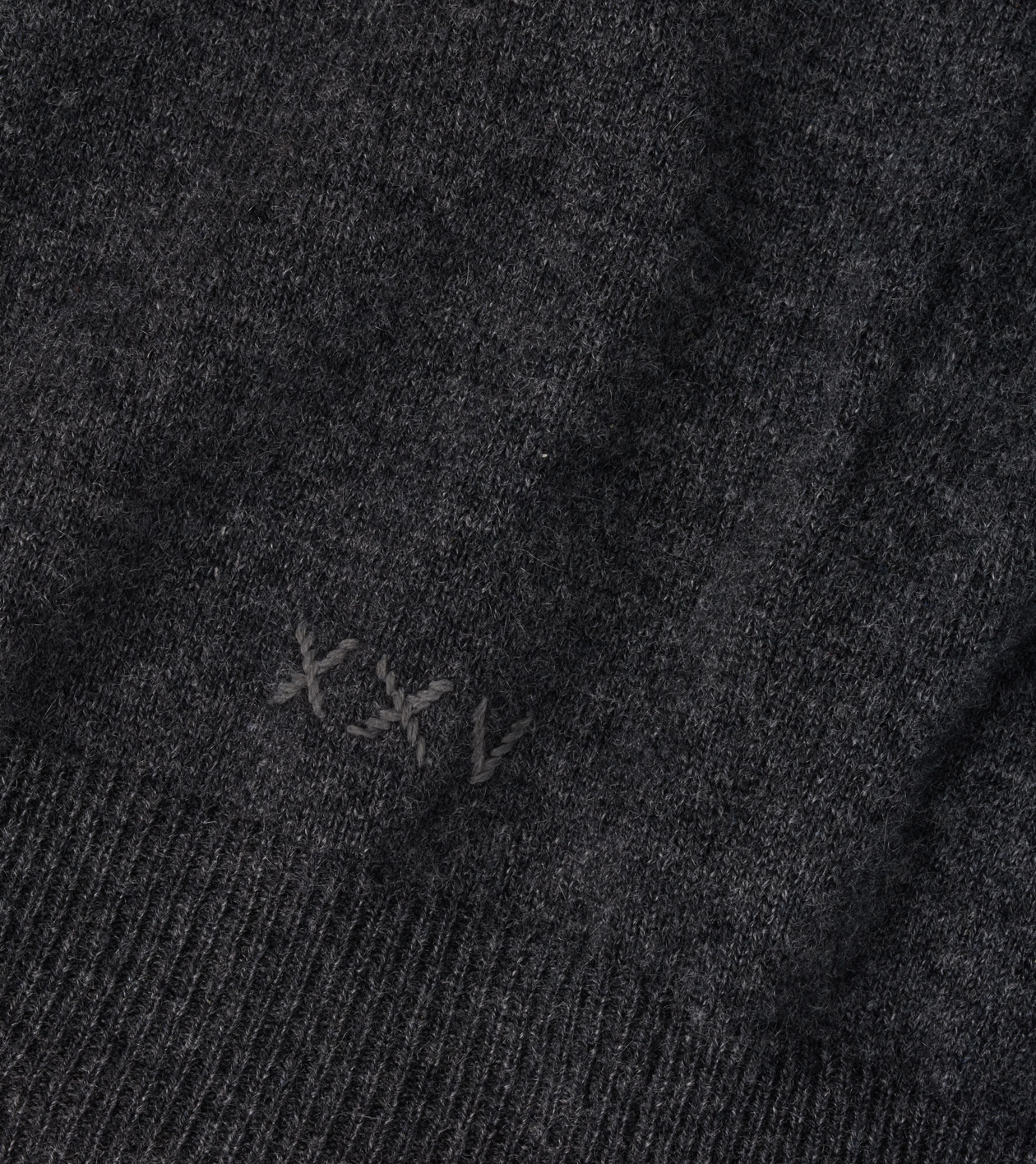 25th Anniversary Cashmere Quarter-Zip Jumper in Charcoal - Alternate Image 5