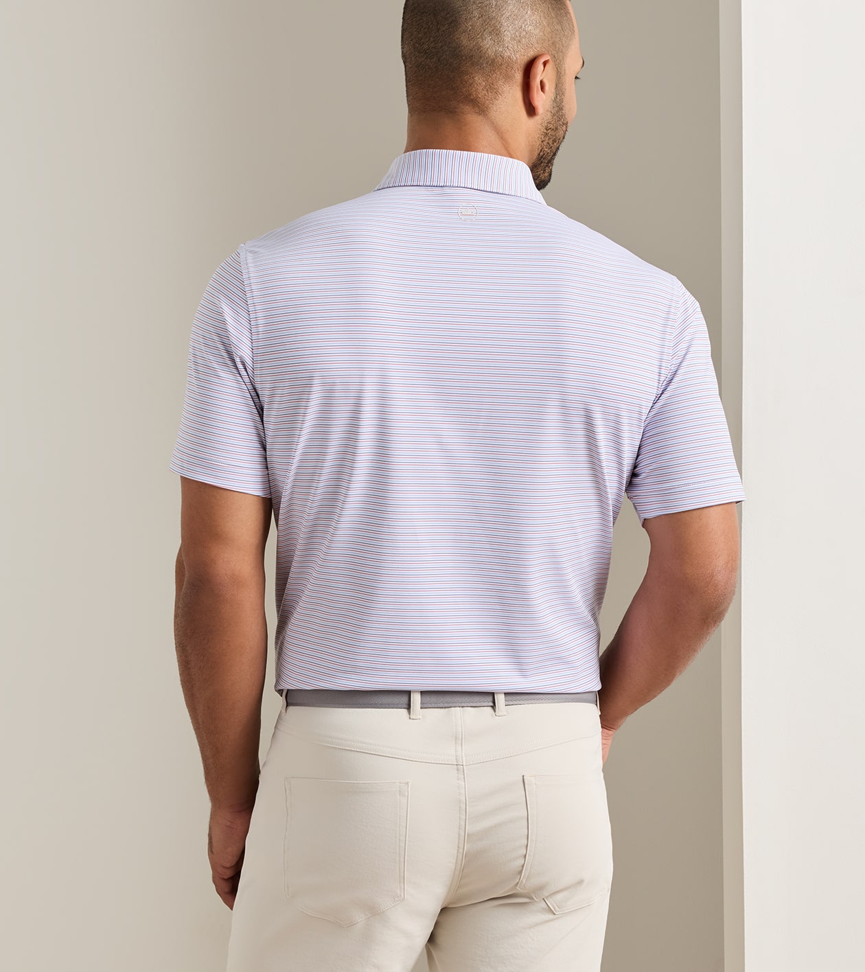 Pierce Performance Jersey Polo in White - Alternate Image 2
