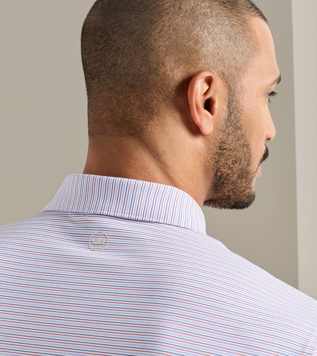 Pierce Performance Jersey Polo in White - Alternate Image 3