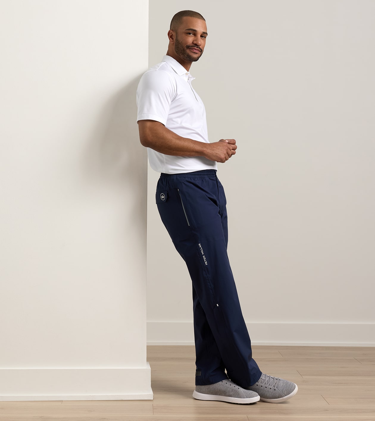 Rain Walker Trouser in Navy - Alternate Image 1