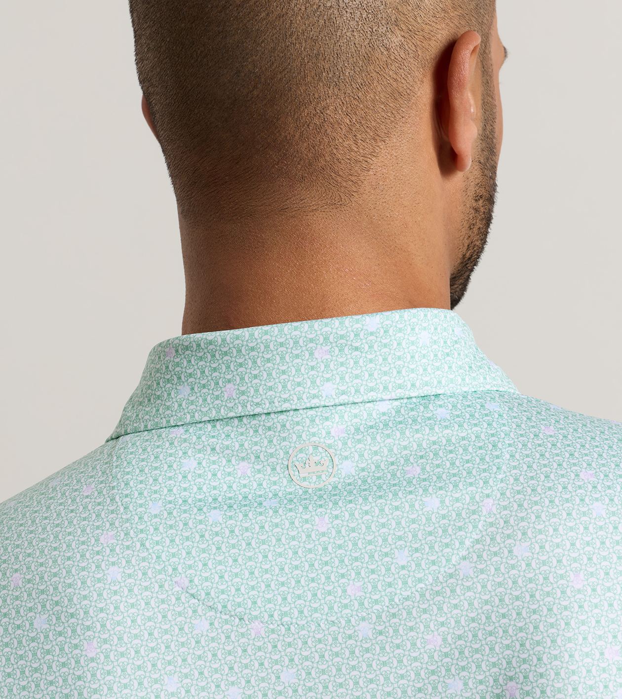Skull It Performance Jersey Polo in White - Alternate Image 3