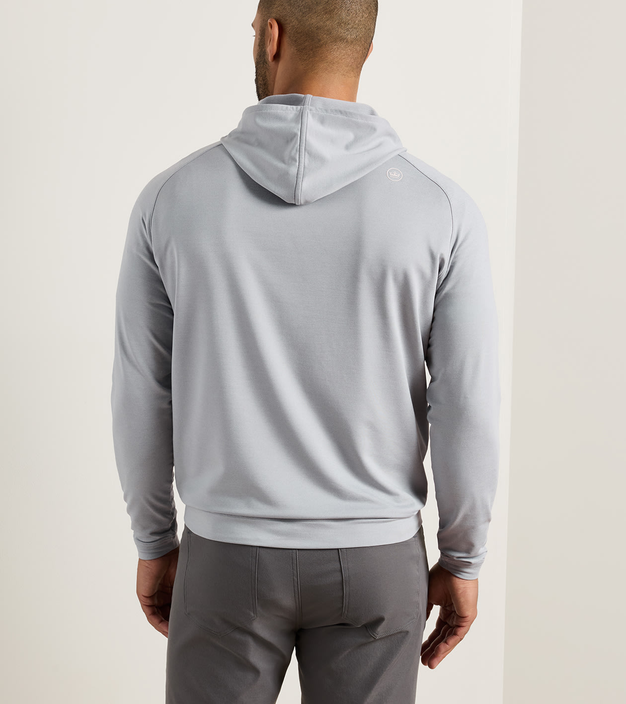 Pine Performance Hoodie in Gale Grey - Alternate Image 2