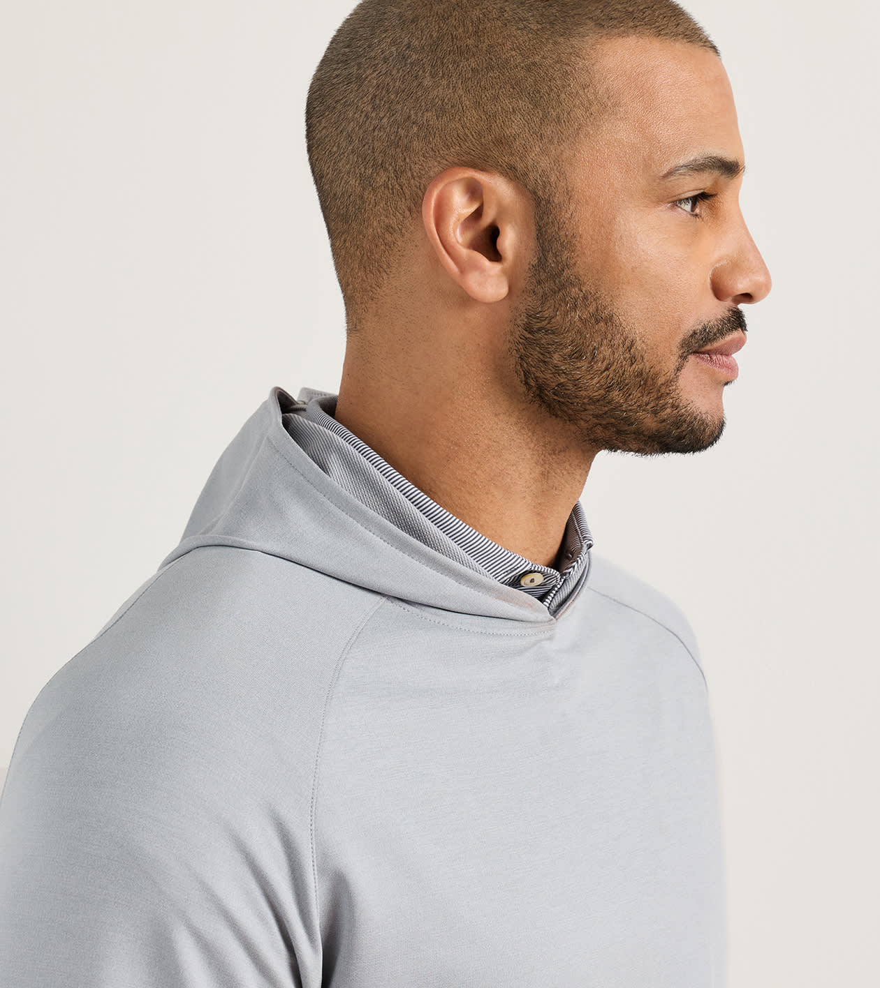 Pine Performance Hoodie in Gale Grey - Alternate Image 4
