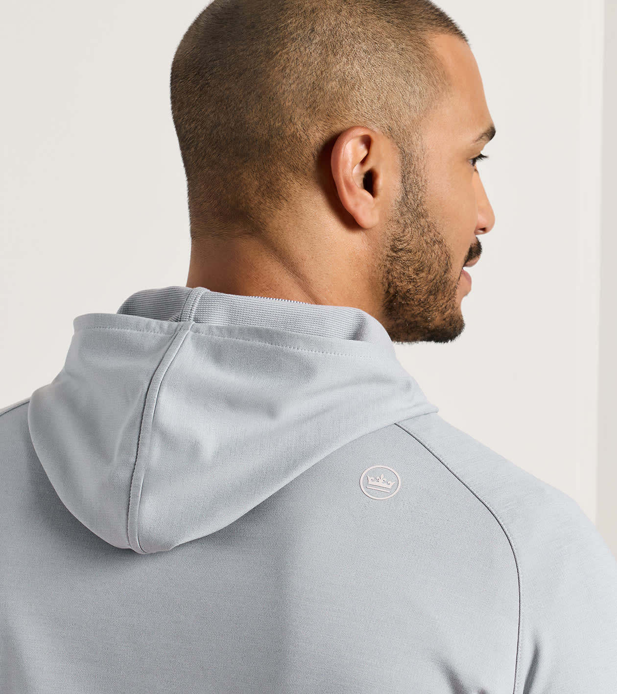 Pine Performance Hoodie in Gale Grey - Alternate Image 3